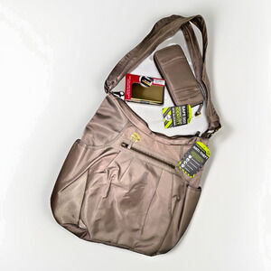 Travelon Anti-theft RFID Crossbody Bag W Matching Wallet & Security Wallet NEW
